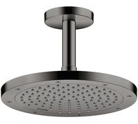 hansgrohe AXOR ShowerSolutions de ducha Conexión al techo 100 mm, 26432330, Color: Cromo negro pulido
