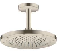 hansgrohe AXOR ShowerSolutions de ducha Conexión al techo 100 mm, 26432820, Color: Níquel Cepillado