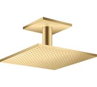 hansgrohe AXOR ShowerSolutions de ducha superior 300/300 2jet, conexión al techo, 35320250, Color: Óptica de oro cepillado