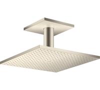 hansgrohe AXOR ShowerSolutions de ducha superior 300/300 2jet, conexión al techo, 35320820, Color: Níquel Cepillado