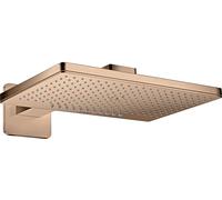 hansgrohe AXOR ShowerSolutions de duchas con rociador 460/300 2jet rose, brazo de ducha, 35275300, Color: Oro rojo pulido