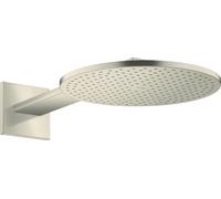 hansgrohe AXOR ShowerSolutions Ducha 300 1jet, conexión a la pared, brazo de ducha 450 mm, 35300820, Color: Níquel Cepillado
