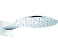 hansgrohe AXOR ShowerSolutions Ducha 300 2jet, conexión a la pared, brazo de ducha 450 mm, 35303000, Color: cromado