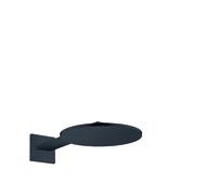 hansgrohe AXOR ShowerSolutions Ducha 300 2jet, conexión a la pared, brazo de ducha 450 mm, 35303670, Color: Negro Mate