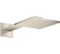 hansgrohe AXOR ShowerSolutions Ducha mural 250/250 2jet, conexión a la pared, brazo de ducha 450 mm, 35310250, Color: Óptica de oro cepillado