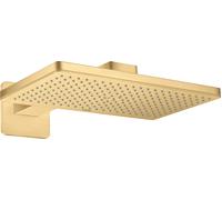 hansgrohe AXOR ShowerSolutions Ducha mural 460/300 1jet, brazo de ducha, 35274250, Color: Óptica de oro cepillado