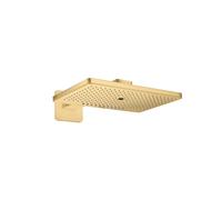 hansgrohe AXOR ShowerSolutions Ducha mural 460/300 3jet, brazo de ducha, roseta, 35276250, Color: Óptica de oro cepillado