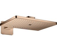 hansgrohe AXOR ShowerSolutions Ducha mural 460/300 3jet, brazo de ducha, roseta, 35276300, Color: Oro rojo pulido