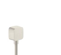 hansgrohe AXOR ShowerSolutions FixFit Conexión de manguera, 36731800, Color: Óptica de acero inoxidable