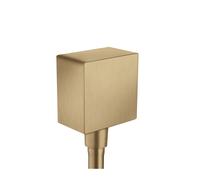 hansgrohe AXOR ShowerSolutions FixFit Conexión de manguera cuadrada, 36732140, Color: Bronce cepillado
