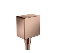 hansgrohe AXOR ShowerSolutions FixFit Conexión de manguera cuadrada, 36732300, Color: Oro rojo pulido