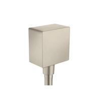 hansgrohe AXOR ShowerSolutions FixFit Conexión de manguera cuadrada, 36732820, Color: Níquel Cepillado