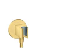 hansgrohe AXOR ShowerSolutions FixFit Porter Unit Redondo, 36733250, Color: Óptica de oro cepillado
