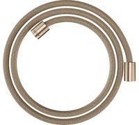 hansgrohe AXOR ShowerSolutions flexo de ducha textil, 1600mm, tuerca cilíndrica en ambos lados, 28261140, Color: Bronce cepillado