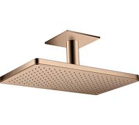hansgrohe AXOR ShowerSolutions para duchas elevadas 460/300 1jet, conexión al techo, 35277300, Color: Oro rojo pulido