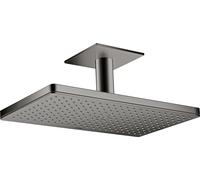 hansgrohe AXOR ShowerSolutions para duchas elevadas 460/300 1jet, conexión al techo, 35277330, Color: Cromo negro pulido