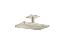 hansgrohe AXOR ShowerSolutions para duchas elevadas 460/300 1jet, conexión al techo, 35277820, Color: Níquel Cepillado