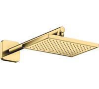 hansgrohe AXOR ShowerSolutions rociador de ducha 245/185, 1 tipo de chorro, ahorro de agua, 35374990, Color: Óptica Oro Pulido