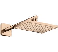 hansgrohe AXOR ShowerSolutions rociador de ducha 245/185, 1 tipo de chorro, ahorro de agu 35387300, Color: Oro rojo pulido
