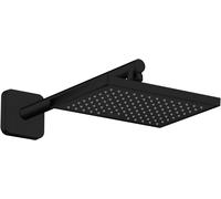 hansgrohe AXOR ShowerSolutions rociador de ducha 245/185, 1 tipo de chorro, ahorro de agua+, 35387670, Color: Negro Mate