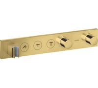 Módulo de termostato hansgrohe AXOR ShowerSolutions Select 530/90, empotrado, 3 consumidores, juego completo, 18356990, Color: Óptica Oro Pulido