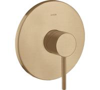 hansgrohe AXOR Starck Mezclador monomando de ducha empotrado con mango de ping, 10616140, Color: Bronce cepillado