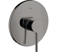 hansgrohe AXOR Starck Mezclador monomando de ducha empotrado con mango de ping, 10616330, Color: Cromo negro pulido