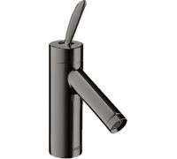 hansgrohe AXOR Starck Mezclador monomando de lavabo 70 sin desagüe, 10018330, Color: Cromo negro pulido