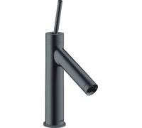 hansgrohe AXOR Starck Mezclador monomando de lavabo 90 con mango ping sin juego de desagüe, 10117340, Color: Cromo negro cepillado