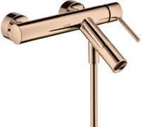 hansgrohe AXOR Starck Mezclador monomando de superficie para bañera con mango de ping, 10411300, Color: Oro rojo pulido