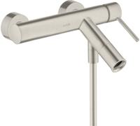 hansgrohe AXOR Starck Mezclador monomando de superficie para bañera con mango de ping, 10411800, Color: Óptica de acero inoxidable