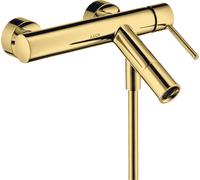 hansgrohe AXOR Starck Mezclador monomando de superficie para bañera con mango de ping, 10411990, Color: Óptica Oro Pulido