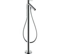 hansgrohe AXOR Starck Mezclador monomando para bañera de pie con mango de palanca, 10455950, Color: Latón cepillado