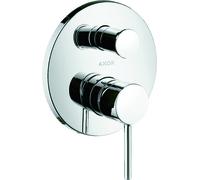 hansgrohe AXOR Starck Mezclador monomando para bañera empotrado con mango de ping, 10416820, Color: Níquel Cepillado