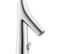 hansgrohe AXOR Starck Mezclador orgánico de lavabo, electrónico, alimentación de red, con control de temperatura, proyección de 117 mm, 12173000, Color: cromado