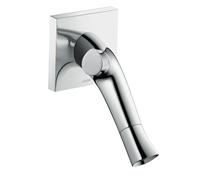 hansgrohe AXOR Starck Organic Mezclador de lavabo de 2 manijas empotrado, montaje en pared, 12015000, Color: cromado