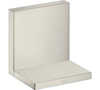 hansgrohe AXOR Starck ShowerCollection Estante empotrado 12 x 12, 40872800, Color: Óptica de acero inoxidable