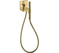 hansgrohe AXOR Starck ShowerCollection Módulo de ducha manual empotrado 12 x 12, cuadrado, 10651990, Color: Óptica Oro Pulido