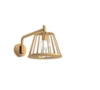 hansgrohe AXOR Starck ShowerSelect LampShower 1jet con brazo de ducha 380 mm, conexión a la pared, 26031950, Color: Latón cepillado