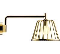 hansgrohe AXOR Starck ShowerSelect LampShower 1jet con brazo de ducha 380 mm, conexión a la pared, 26031990, Color: Óptica Oro Pulido