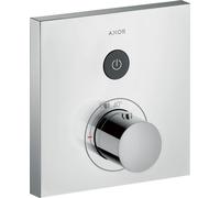 hansgrohe AXOR Starck ShowerSelect Termostato cuadrado empotrado para 1 consumidor, 36714000, Color: cromado