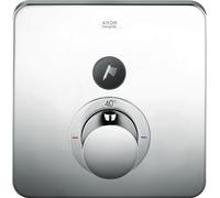 hansgrohe AXOR Starck ShowerSelect Termostato suave empotrado para 1 consumidor, 36705000, Color: cromado