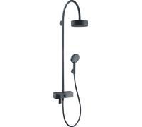 hansgrohe AXOR Starck ShowerSolutions de ducha con mezclador monomando y rociador de 1 chorro, 39620340, Color: Cromo negro cepillado