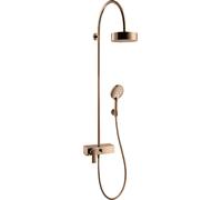 hansgrohe AXOR Starck ShowerSolutions de ducha con mezclador monomando y rociador de 1 chorro, 39620300, Color: Oro rojo pulido