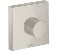 hansgrohe AXOR Starck ShowerSolutions Trio/ Quattro 120/120 ShowerSolutions Válvula de cierre y de conmutación empotrada, 10932800, Color: Óptica de acero inoxidable