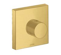 hansgrohe AXOR Starck ShowerSolutions Trio/ Quattro 120/120 ShowerSolutions Válvula de cierre y de conmutación empotrada, 10932250, Color: Óptica de oro cepillado