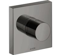 hansgrohe AXOR Starck ShowerSolutions Trio/ Quattro 120/120 ShowerSolutions Válvula de cierre y de conmutación empotrada, 10932330, Color: Cromo negro pulido