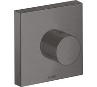 hansgrohe AXOR Starck ShowerSolutions Trio/ Quattro 120/120 ShowerSolutions Válvula de cierre y de conmutación empotrada, 10932340, Color: Cromo negro cepillado