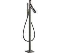 hansgrohe AXOR Starck Termostato de baño orgánico de pie, 2 consumidores, 12016330, Color: Cromo negro pulido