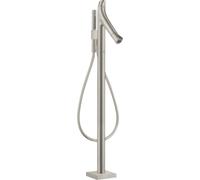 hansgrohe AXOR Starck Termostato de baño orgánico de pie, 2 consumidores, 12016800, Color: Óptica de acero inoxidable